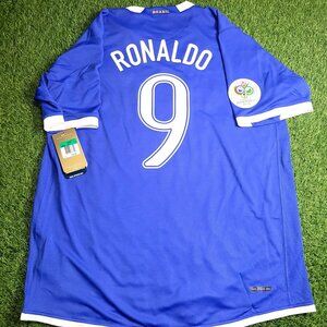 Ronaldo Brazil 2006 World Cup Away Soccer Jersey Shirt BNWT XL SKU# 103890